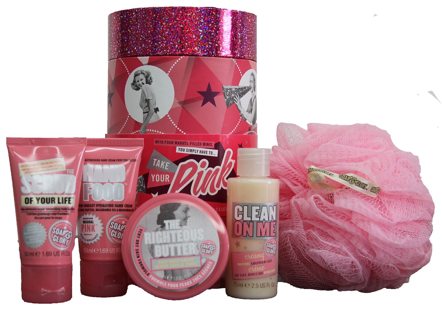 Soap And Glory Take Your Pink Christmas Gift Set With Signature Pink